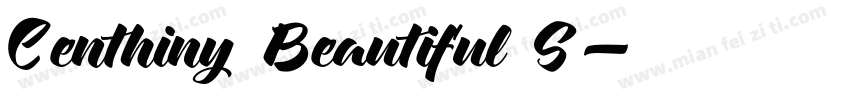 Centhiny Beautiful S字体转换